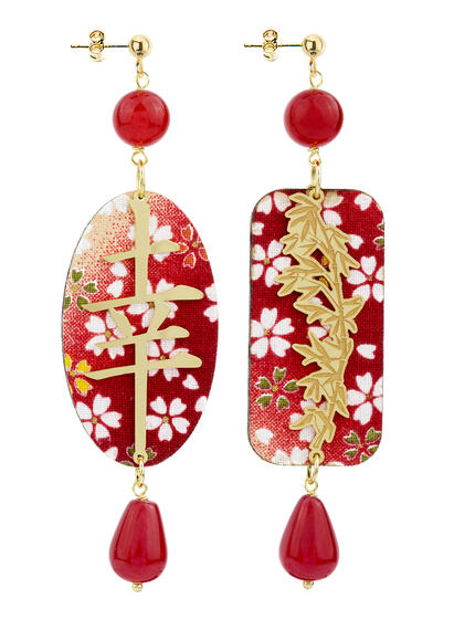 Orecchini Fortuna Rubino - Lebole Maison