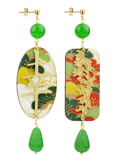 Orecchini Fortuna Verde - Lebole Maison