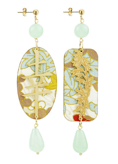 Orecchini Fortuna Verde Giada - Lebole Maison