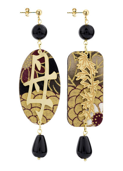 Orecchini Mamma Nero - Lebole Maison