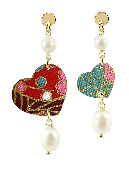 Orecchini Cuore Mini Perla - Lebole Maison
