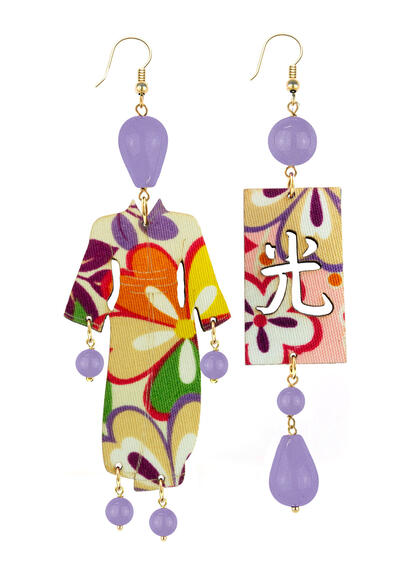 Orecchini Kimono Grande Lilla - Lebole Maison
