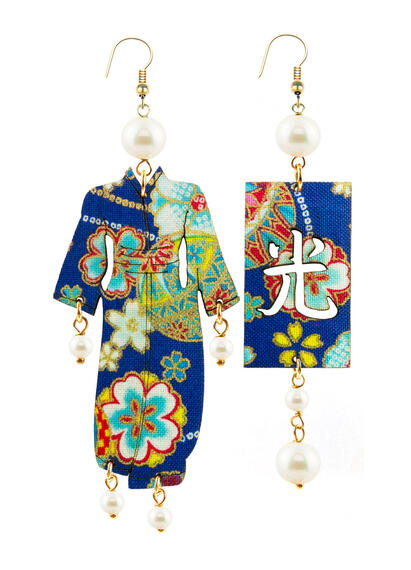 Orecchini Kimono Grande Perla - Lebole Maison