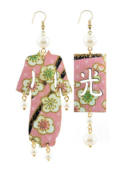 Orecchini Kimono Grande Perla - Lebole Maison