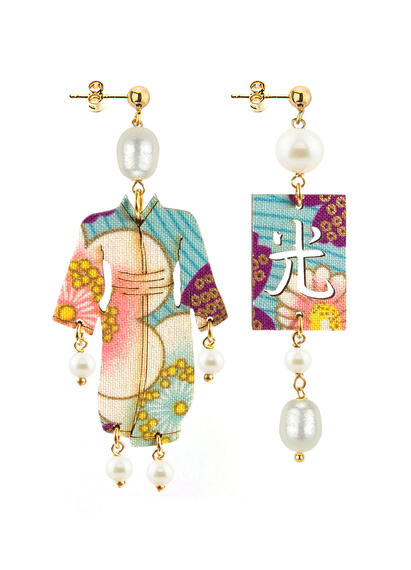 Orecchini Kimono Piccolo Perla - Lebole Maison