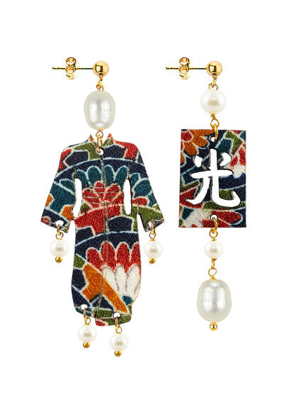 Orecchini Kimono Piccolo Perla - Lebole Maison