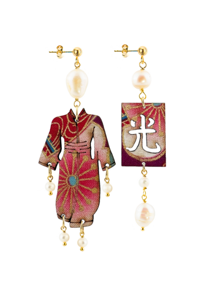 Orecchini Kimono Piccolo Perla - Lebole Maison