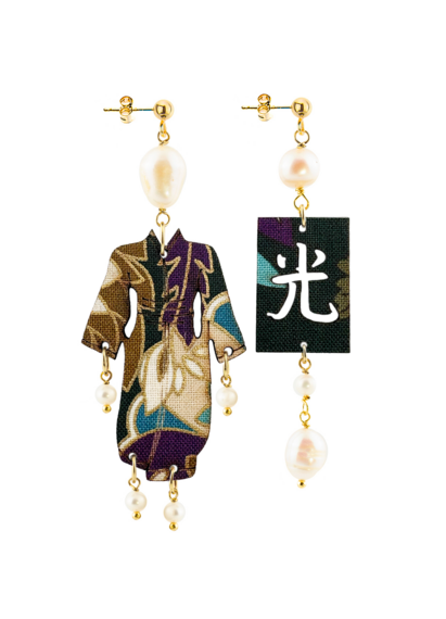 Orecchini Kimono Piccolo Perla - Lebole Maison