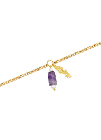 Bracciale Kanji Bamb&ugrave; Viola - Lebole Maison