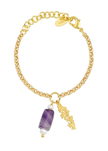 Bracciale Kanji Bamb&ugrave; Viola - Lebole Maison