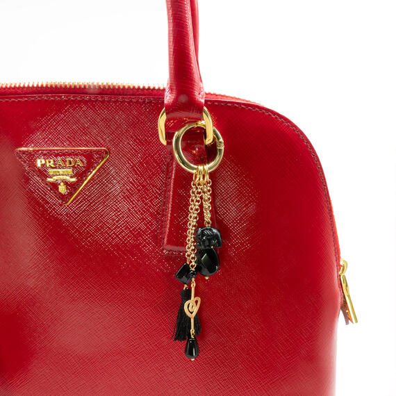 Charm Bag Cuore Nero - Lebole Maison