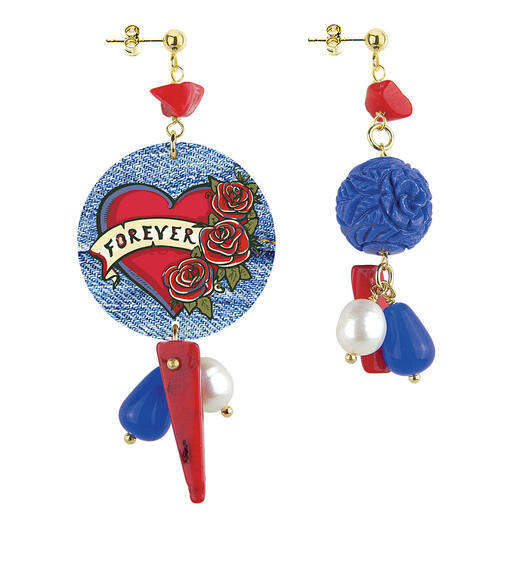 Orecchini Circle Classico Forever Blu - Lebole Maison
