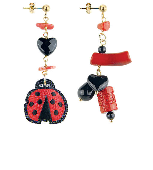 Orecchini Shape Coccinella Rubino - Lebole Maison
