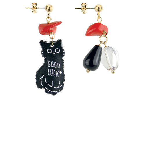 Orecchini Shape Gatto Nero - Lebole Maison
