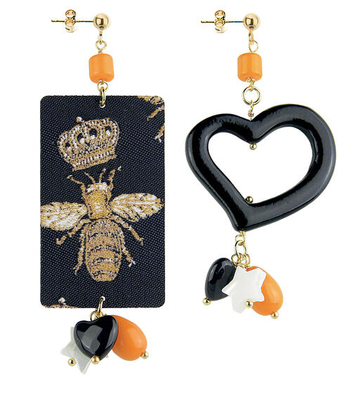 Orecchini Tag Ape Arancione - Lebole Maison