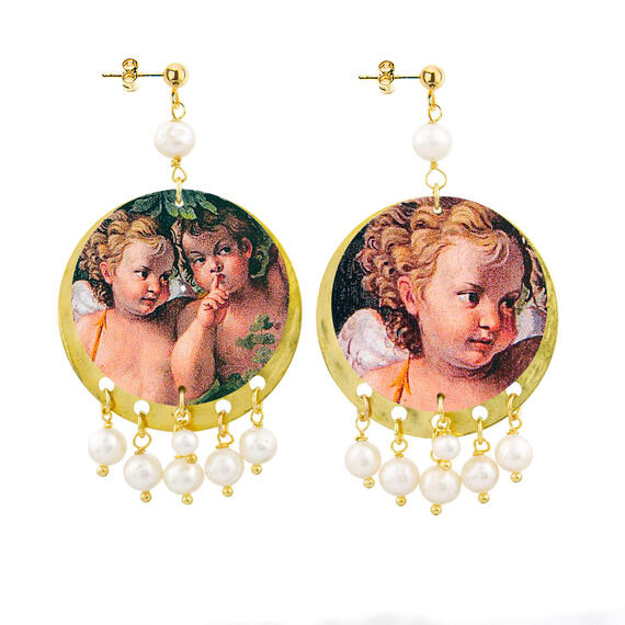 Orecchini Putti Classico Perla - Lebole Maison