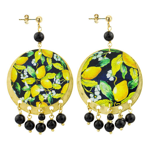 Orecchini Limoni Nero - Lebole Maison