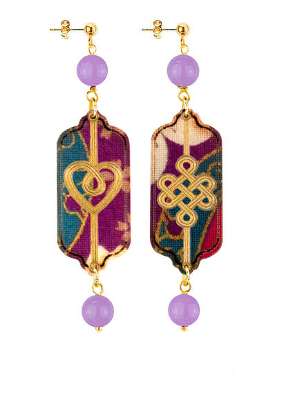 Orecchini Cuore E Infinito Mini Lilla - Lebole Maison