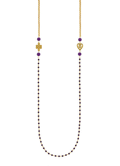 Collana Lunga Infinito E Cuore Rosario Viola - Lebole Maison