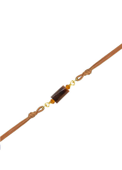 Bracciale Pietra Marrone Beige - Lebole Maison