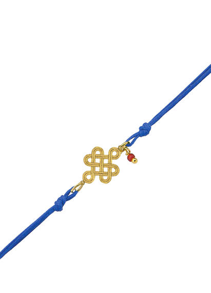 Blue Thread Infinity Bracelet - Lebole Maison