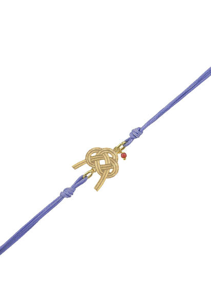 Bracciale Nodo Filo Lilla - Lebole Maison