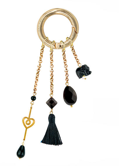 Charm Bag Cuore Nero - Lebole Maison