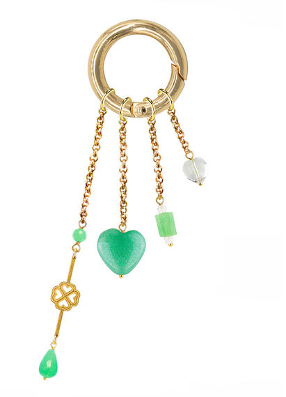 Charm Bag Quadrifoglio Verde Giada - Lebole Maison