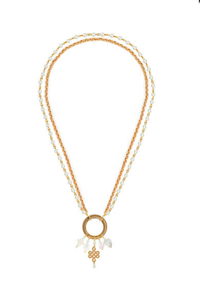 Collana Rosario Infinito Perla - Lebole Maison
