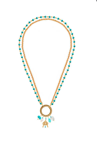 Collana Rosario Nodo Turchese - Lebole Maison