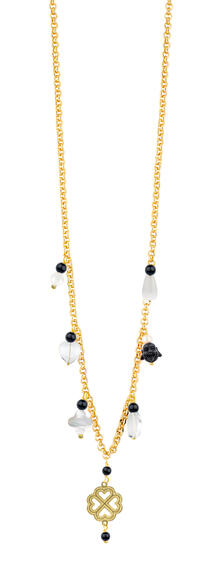 Collana Quadrifoglio Cuore Sei Pietre - Lebole Maison