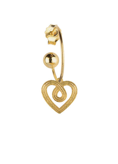 Orecchino Hoop Cuore - Lebole Maison