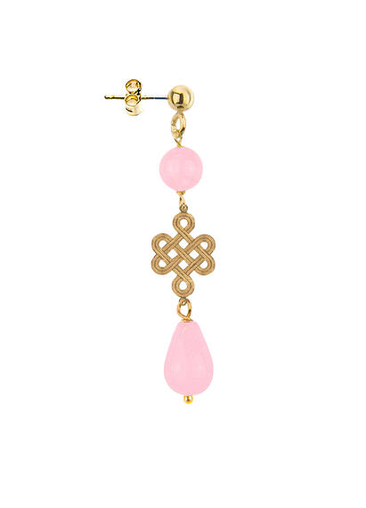 Orecchino Infinito Mini Rosa - Lebole Maison