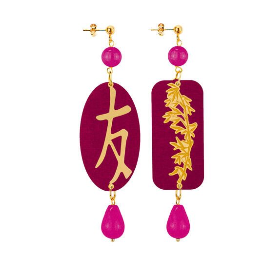Orecchini Amicizia Fucsia - Lebole Maison