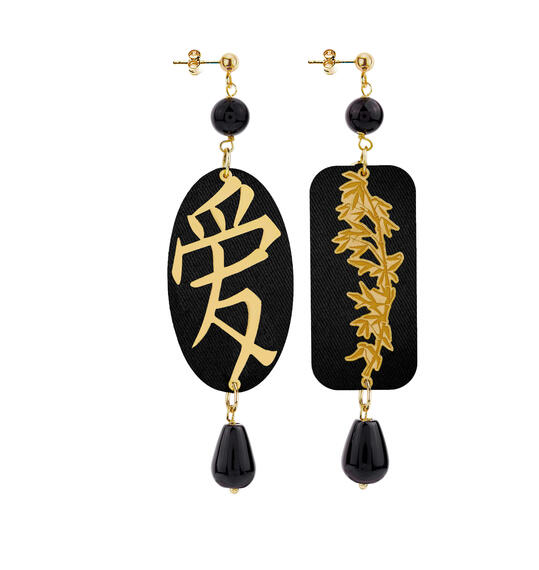 Orecchini Amore Nero - Lebole Maison