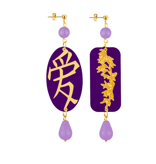 Orecchini Amore Lilla - Lebole Maison