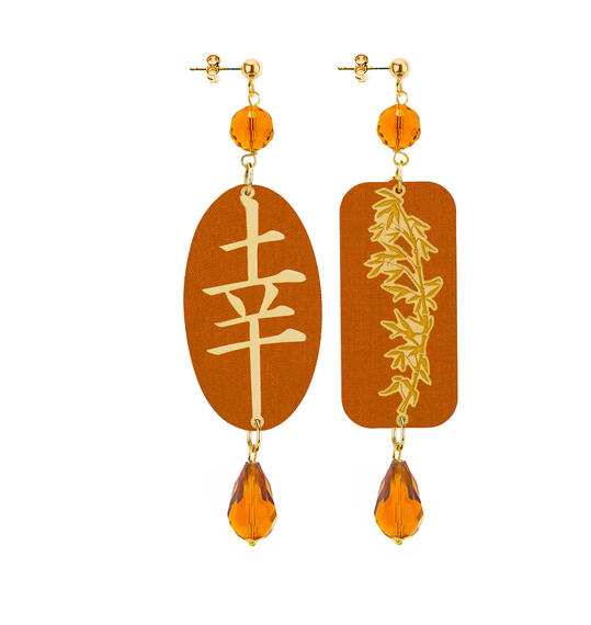 Orecchini Fortuna Ambra - Lebole Maison