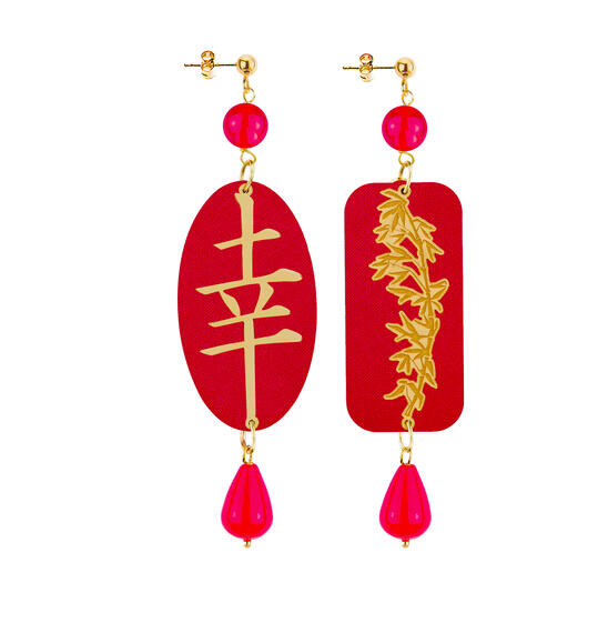 Orecchini Fortuna Rubino - Lebole Maison