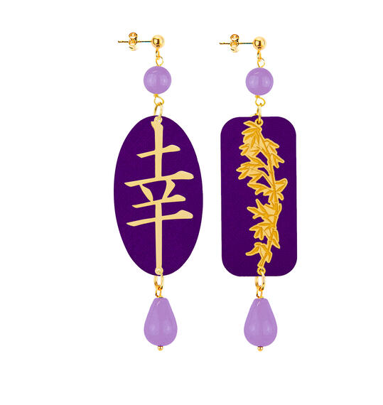 Orecchini Fortuna Lilla - Lebole Maison