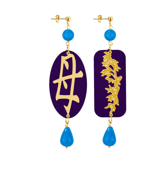 Orecchini Mamma Azzurro - Lebole Maison