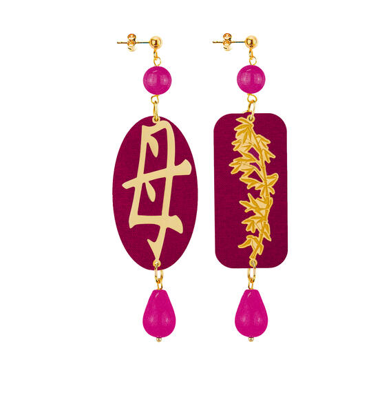 Orecchini Mamma Fucsia - Lebole Maison