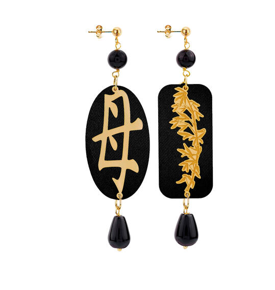 Orecchini Mamma Nero - Lebole Maison