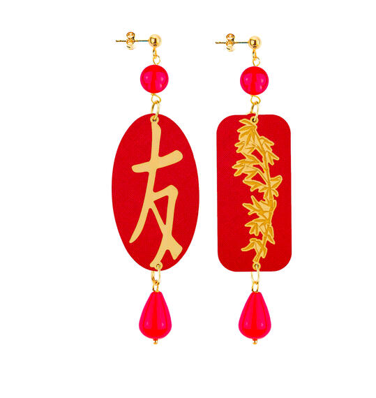 Orecchini Amicizia Rubino - Lebole Maison