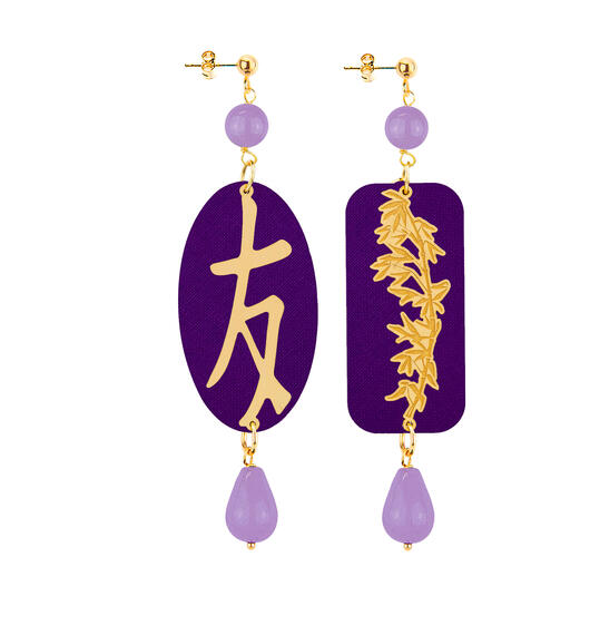 Orecchini Amicizia Lilla - Lebole Maison