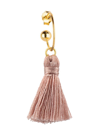 Orecchino Hoop Nappa Rosa - Lebole Maison