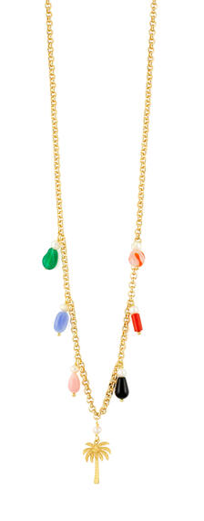 Collana Palma Elementi Colorati - Lebole Maison