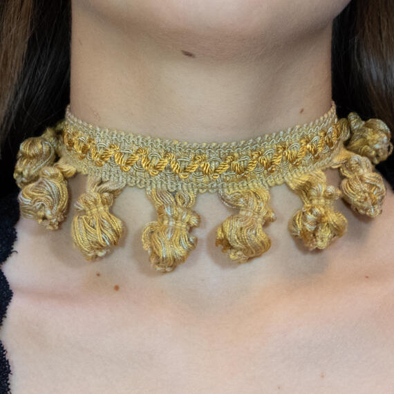 Choker Passamaneria Nappe Oro - Lebole Maison