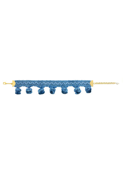 Choker Passamaneria Nappe Celeste - Lebole Maison
