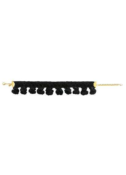 Choker Passamaneria Nappe Nero - Lebole Maison