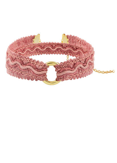 Choker Passamaneria Anello Rosa - Lebole Maison